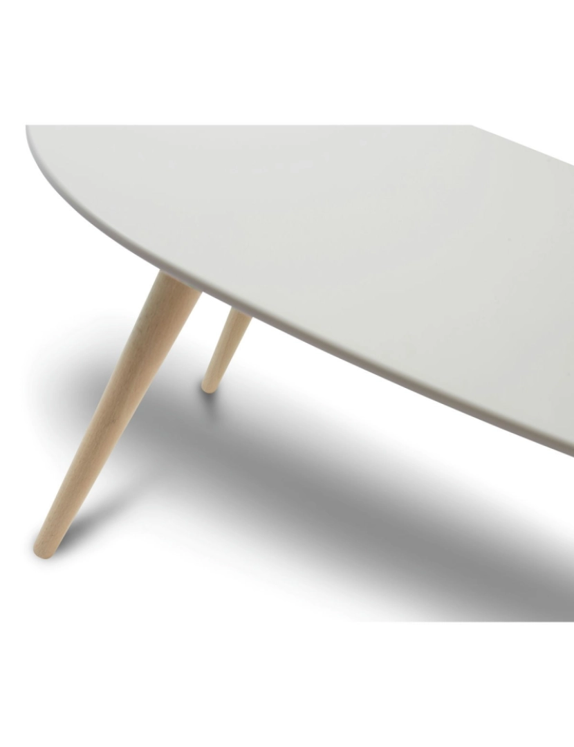 imagem de Mesa Centro Fly Oval 116x66 cm Branco3