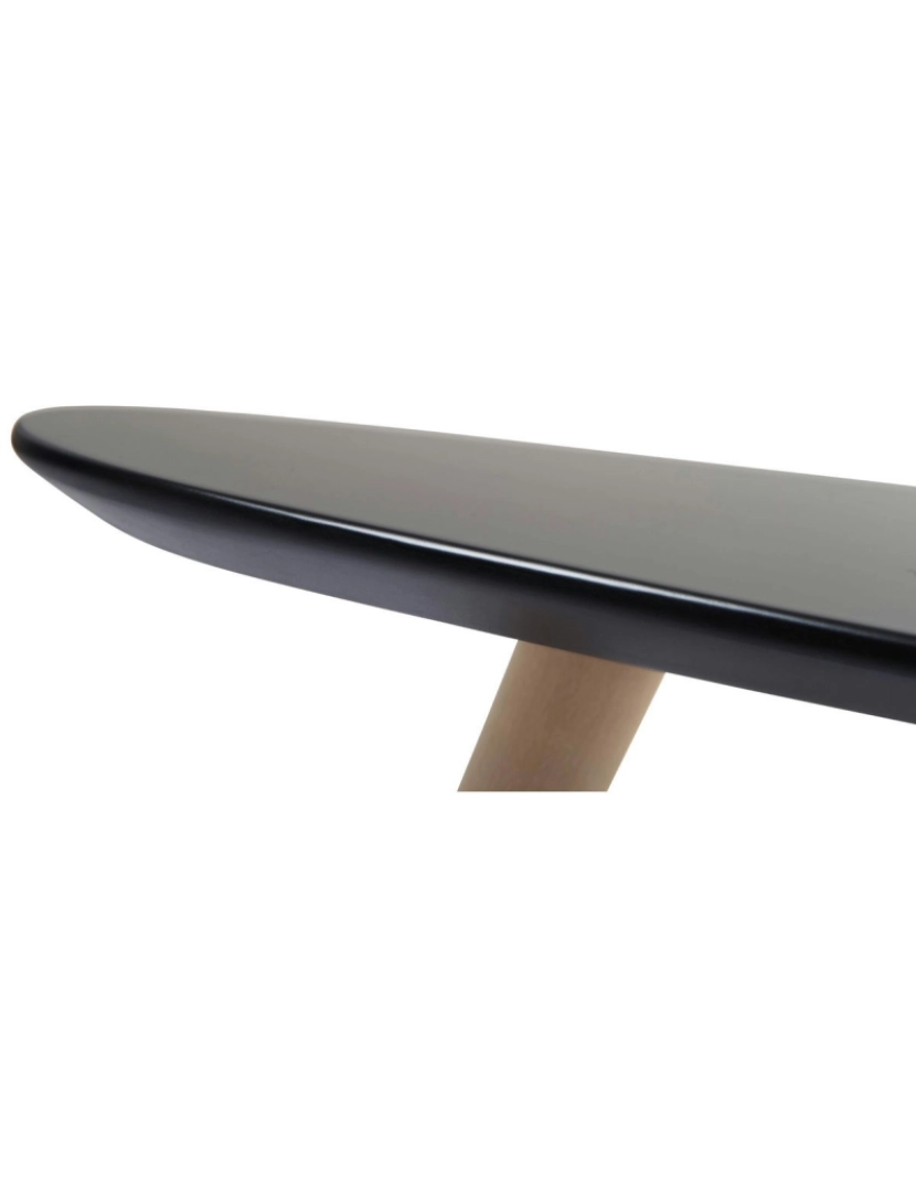 imagem de Mesa Centro Fly Oval 116x66 cm Preto2