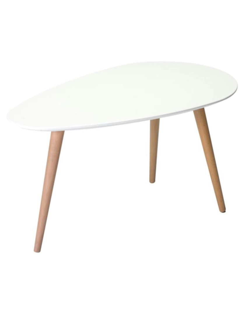 imagem de Mesa Centro Fly Oval 75x43 cm Branco1