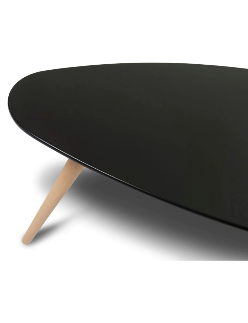 imagem de Mesa Centro Fly Oval 75x43 cm Preto3