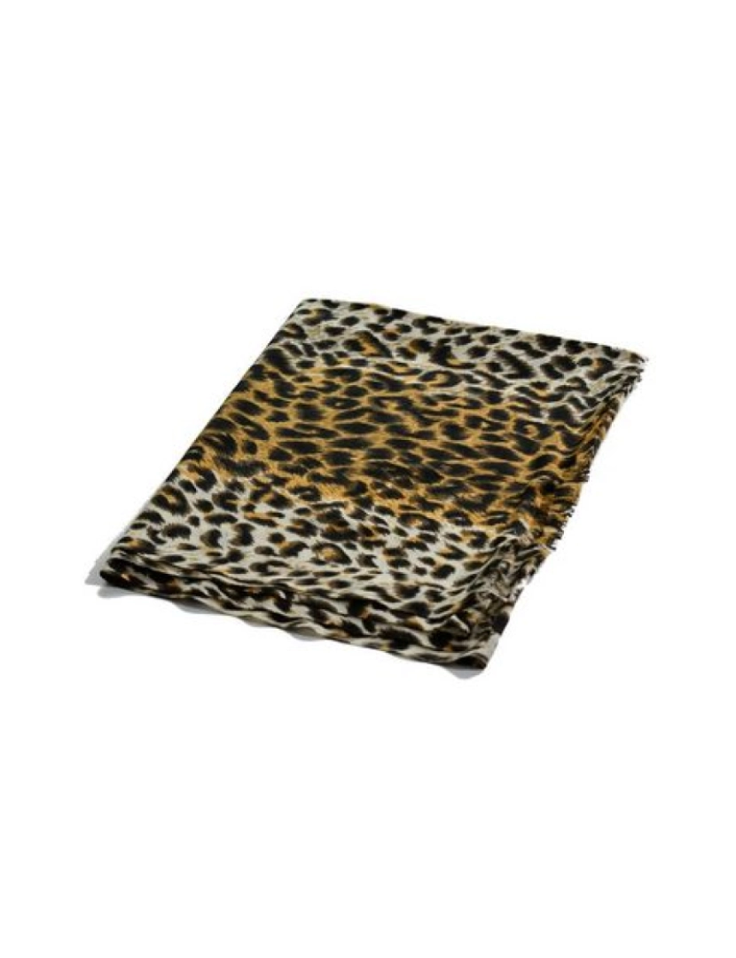 imagem de Lenço Lã e Seda Senhora, leopardo print2