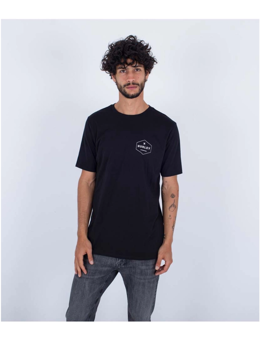 imagem de T-shirt Homem Everyday Floral Bar Preto1