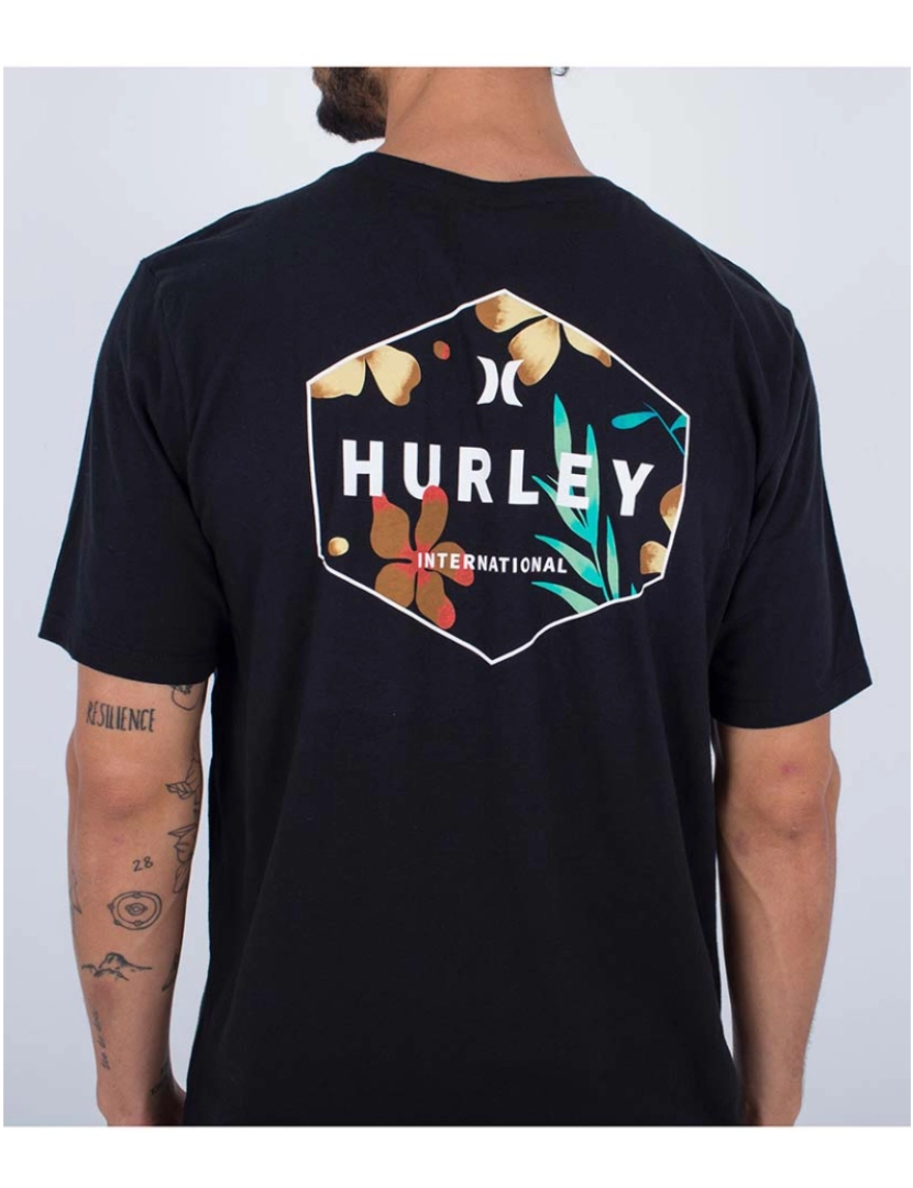 imagem de T-shirt Homem Everyday Floral Bar Preto4