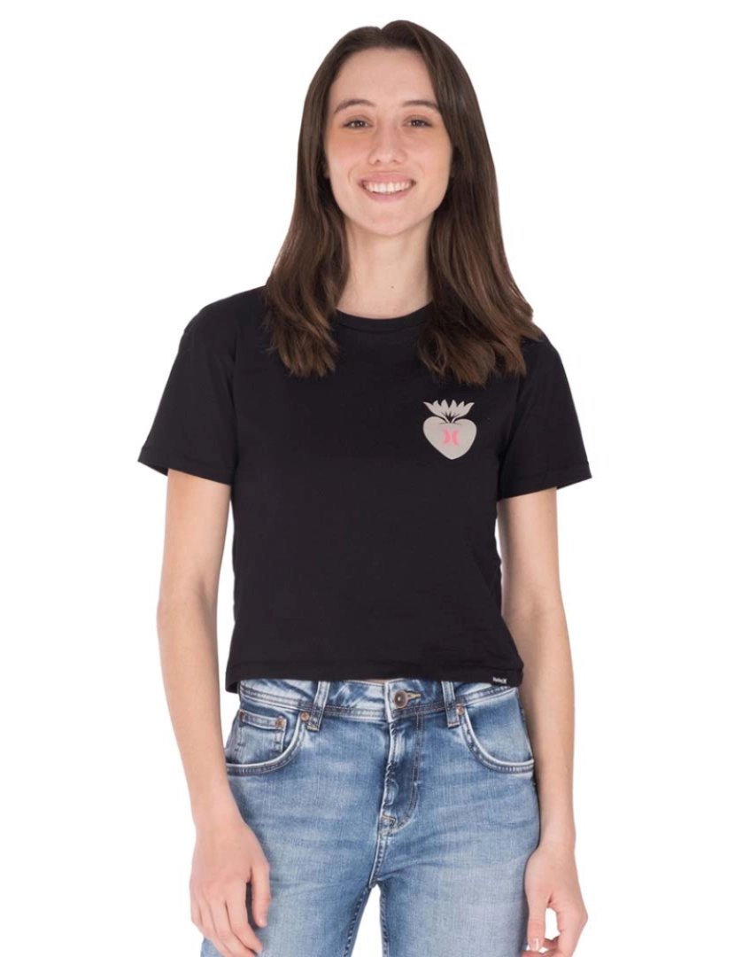 imagem de T-shirt Senhora W Oceancare Hope Preto1