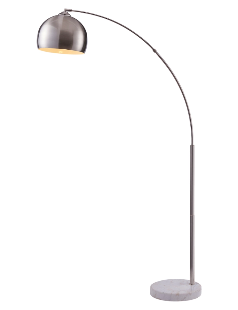 imagem de Teamson Home Arquer Arc Floor Lamp - Nickel Finish1