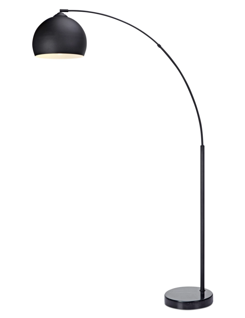 imagem de Teamson Home Arquer Arc Floor Lamp - Black1