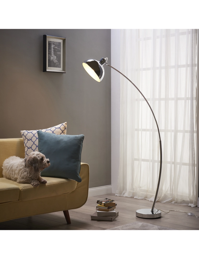 imagem de Teamson Home Arco Floor Lamp - Chrome2