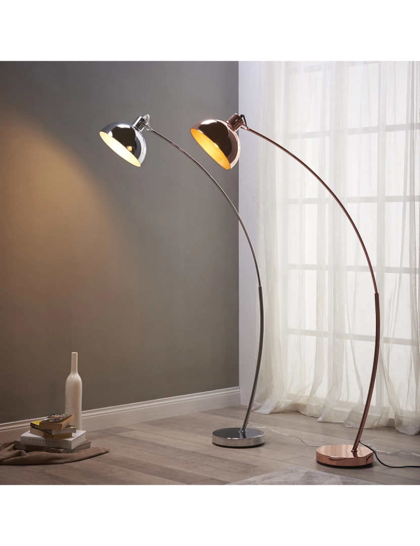 imagem de Teamson Home Arco Floor Lamp - Chrome3