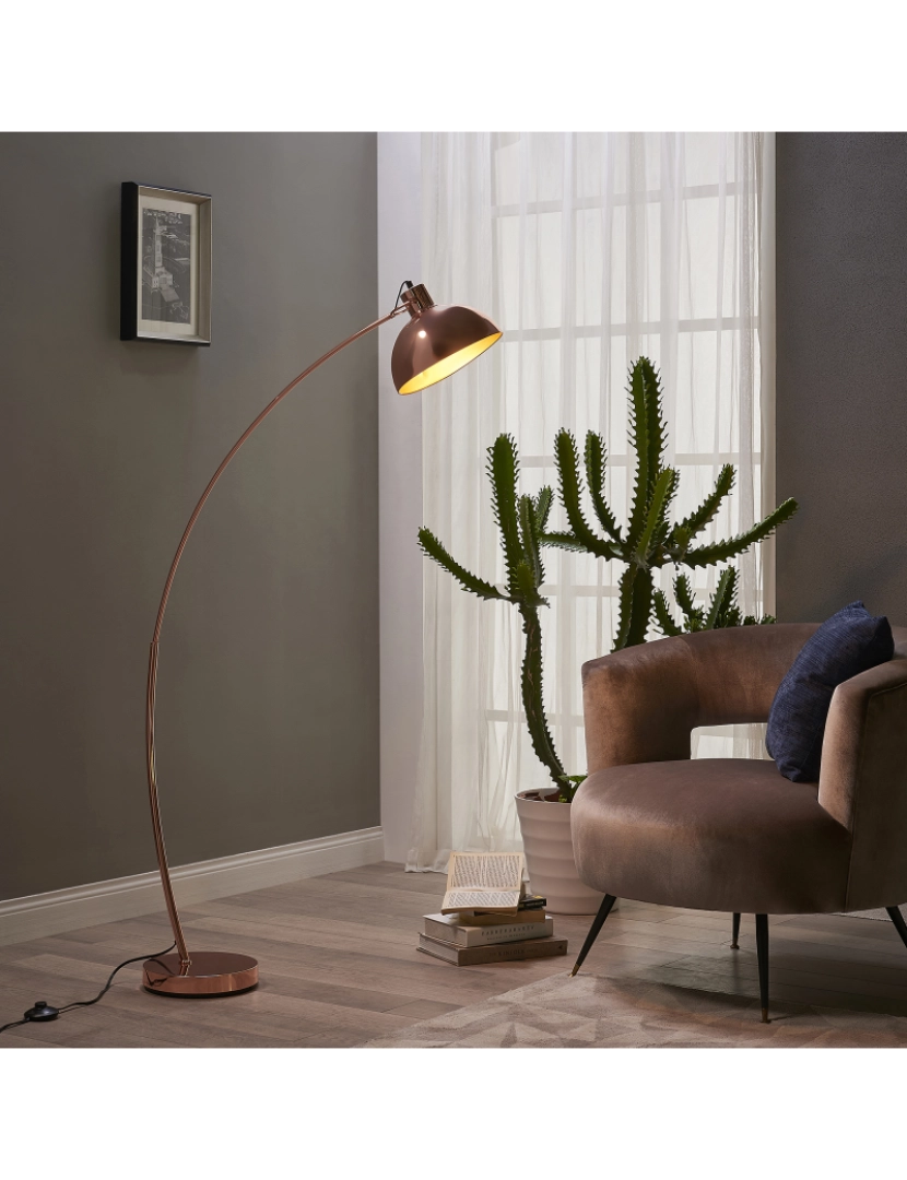 imagem de Teamson Home Arco Floor Lamp - Rose Gold2