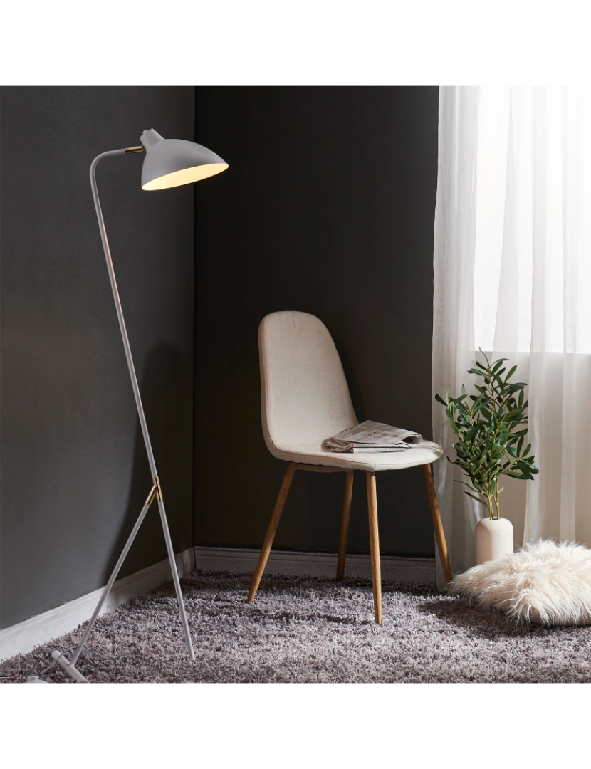 imagem de Teamson Home - Delicata Monopod Floor Lamps - Branco/ Ouro2