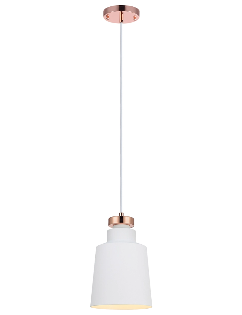 imagem de Teamson Home - Lumiere Mini Pendant Light - White Finish1