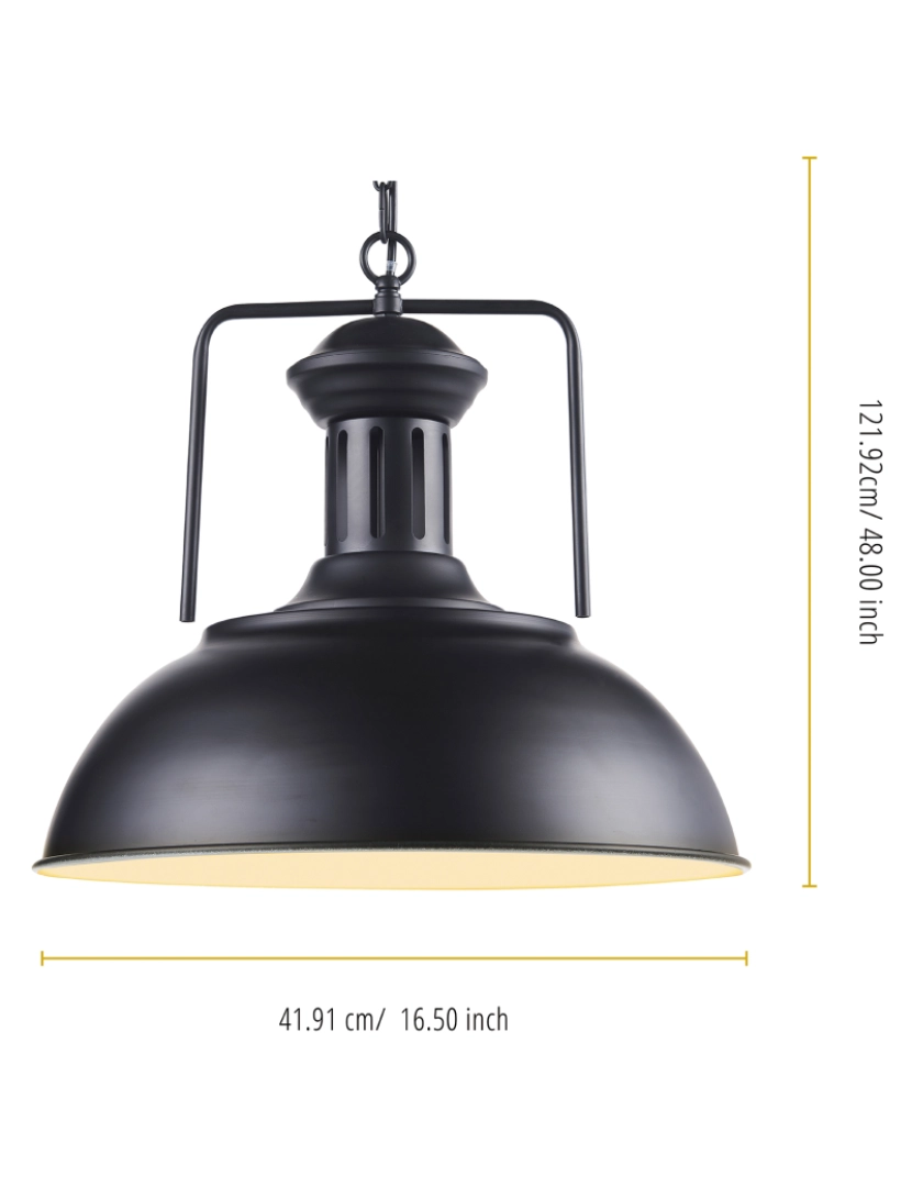 imagem de Teamson Home - Piastra Pendant Lamps - Black3