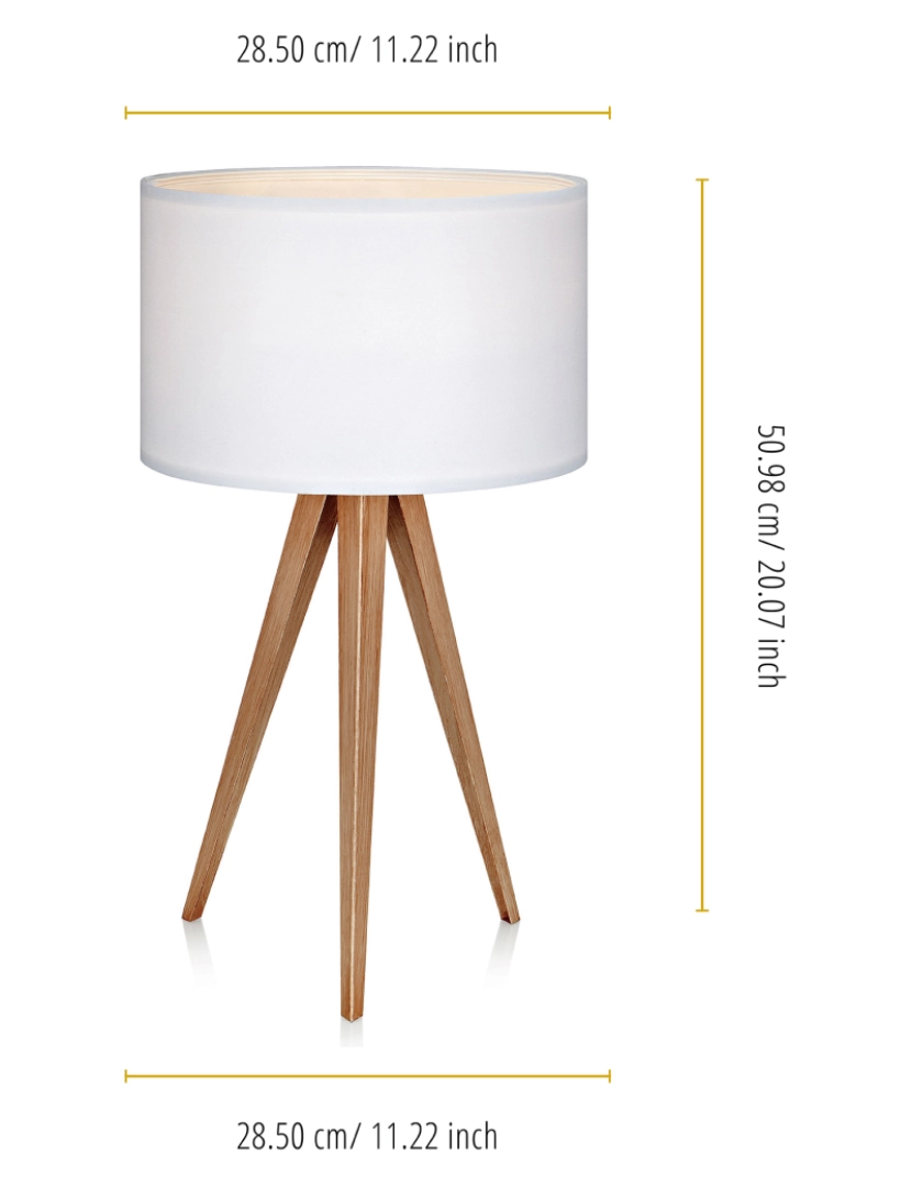 imagem de O tripé de Versanora conduziu a cama Lâmpada de mesa Shade branco Iluminação moderna Vn-L00008-Uk4