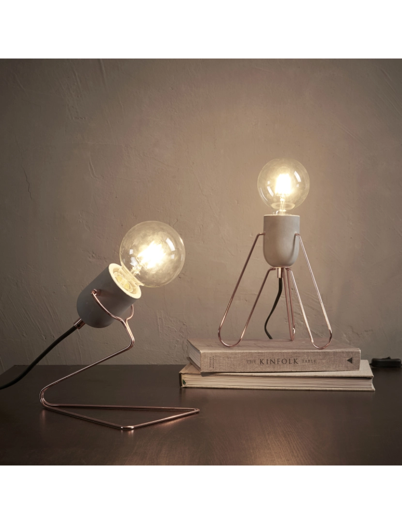 imagem de Teamson Home - Pettit Desk Lamp - Rose Gold Finish3