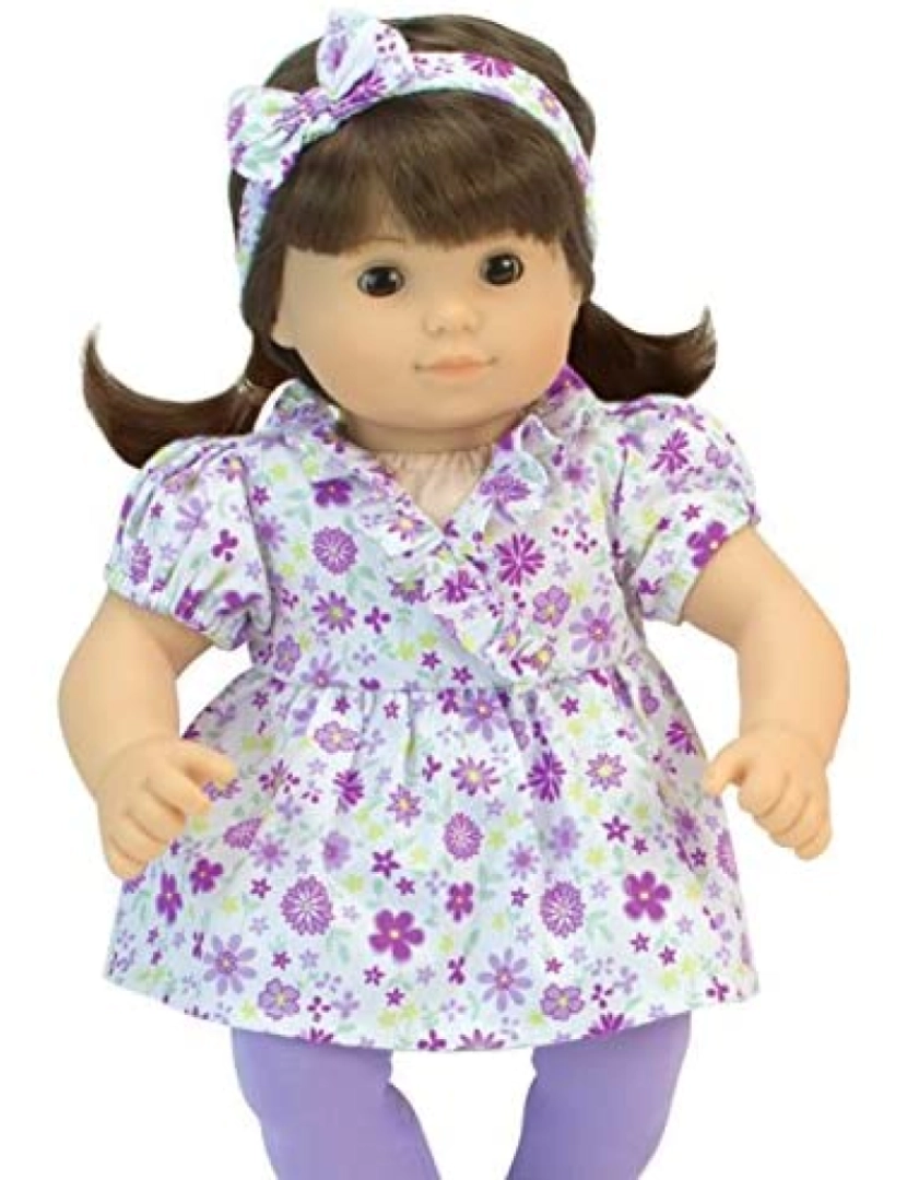 imagem de Sophia por Teamson Crianças 8 Pc Set Outfit, Headband e sapatos para duas 15" bonecas3