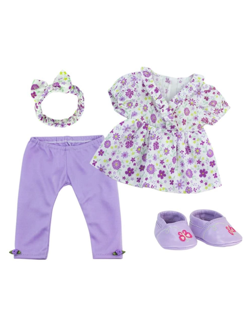 imagem de Sophia por Teamson Crianças 8 Pc Set Outfit, Headband e sapatos para duas 15" bonecas5