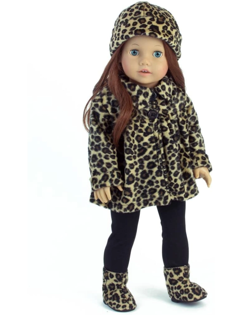 imagem de Sophia's By Teamson Kids Doll Coat, chapéu, Leggings, e botas definir para 18" bonecas4