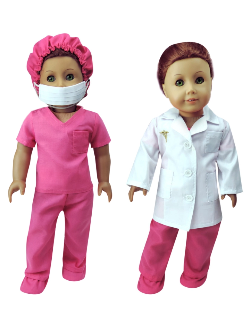 imagem de Sophia por Teamson crianças boneca doutor Scrubs e laboratório conjunto de casaco para 18" bonecas2