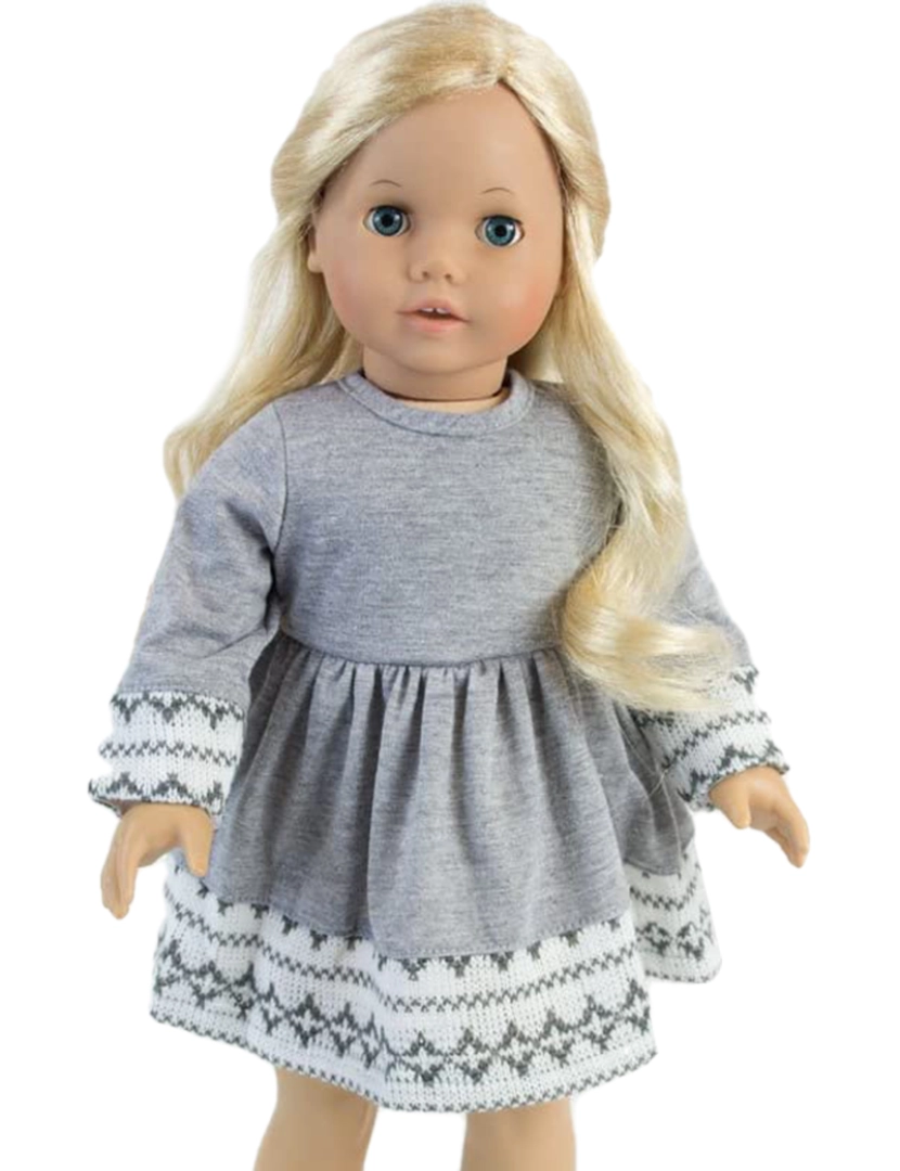 imagem de Sophia por Teamson crianças boneca vestido, Leggings, chapéu, e cachecol conjunto para 18" bonecas4
