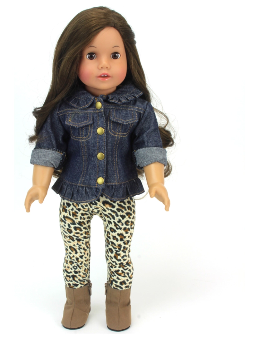 imagem de Sophia's Por Teamson Kids Jean Jacket, Leggings, e botas definir para 18" bonecas3