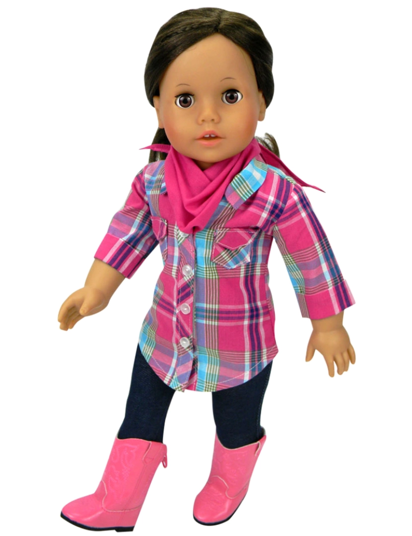 imagem de Sophia's By Teamson Kids Doll Blouse, Jeggings, Bandana, e botas para 18" bonecas2