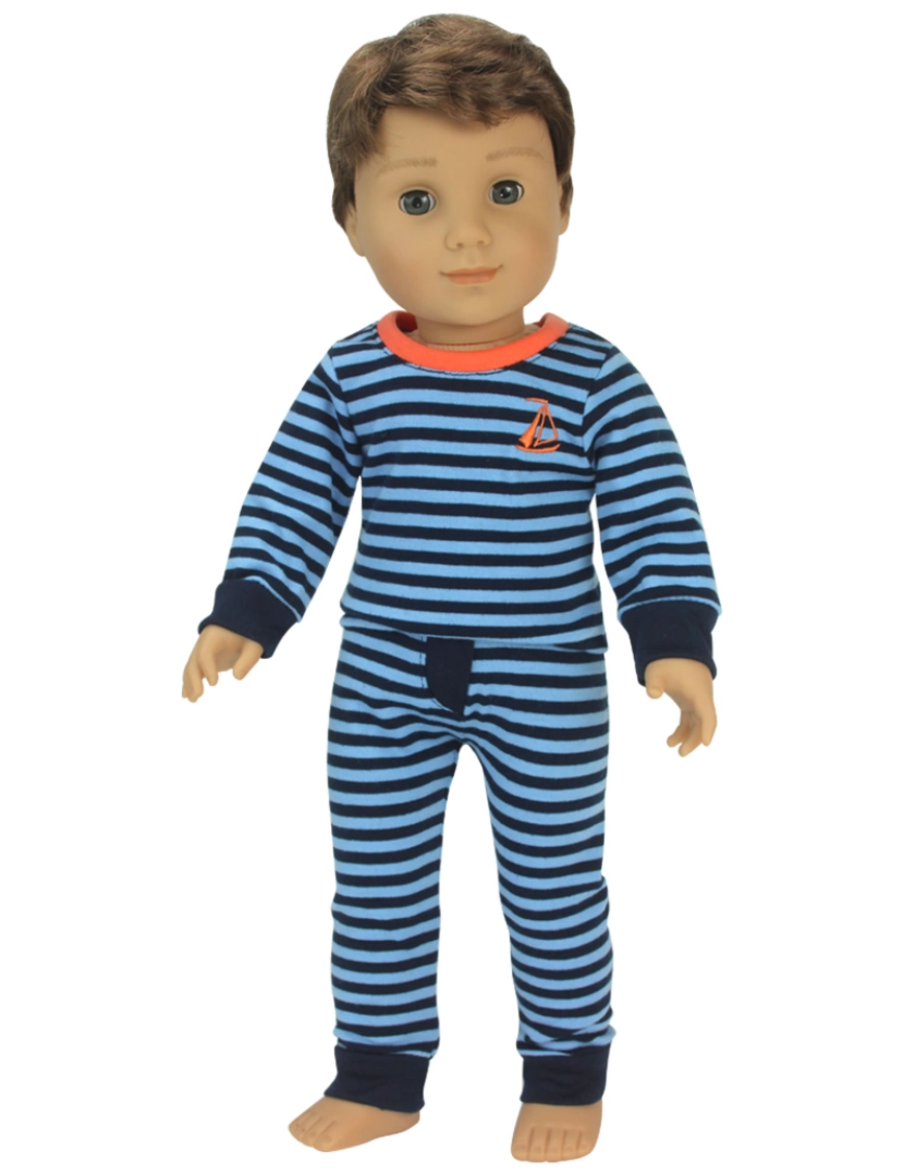 imagem de Sophia's By Teamson Kids Camisa Pajama e Calças 2 Conjunto de peças para 18" Boy Dolls2