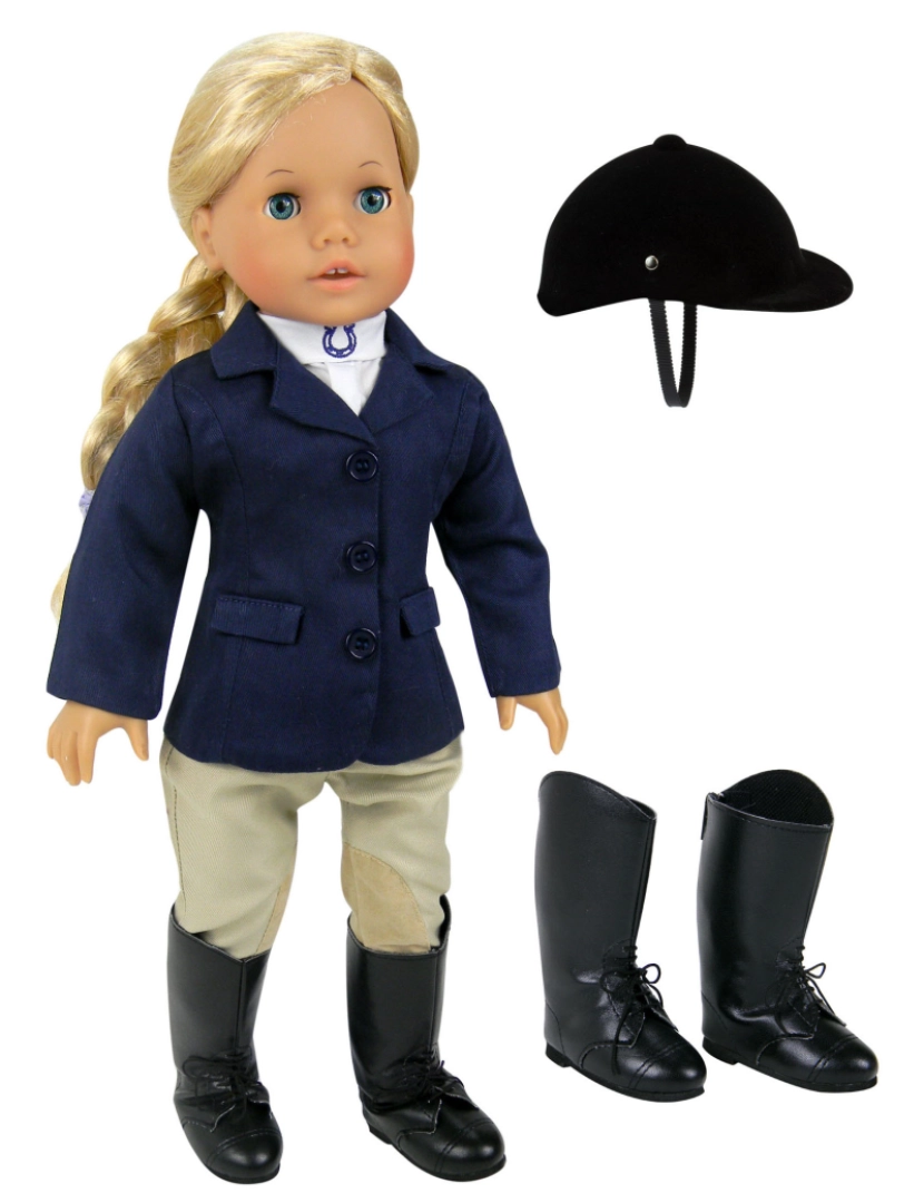 imagem de Sophia's By Teamson Kids Complete Equestrian Set For 18" Dolls, Marinha3