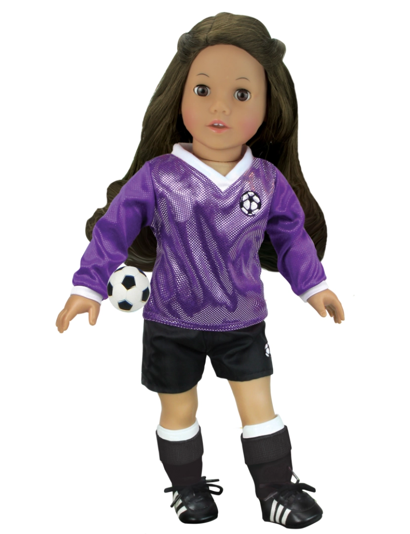 Sophias - Sophia's por Teamson Kids Doll Futebol Outfit 6-Piece conjunto com bola para 18" bonecas