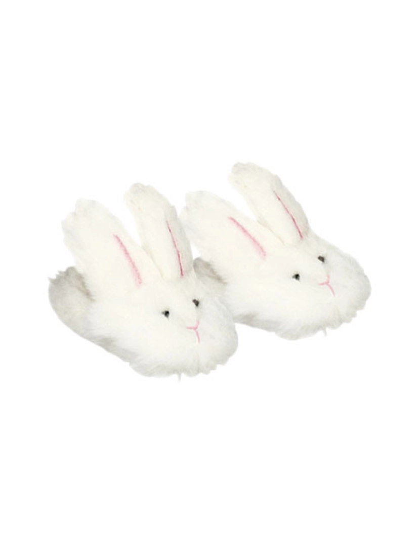 imagem de Sophia's By Teamson Crianças Bunny Branco Chinelos com orelhas de coelho para 18" Bonecas5