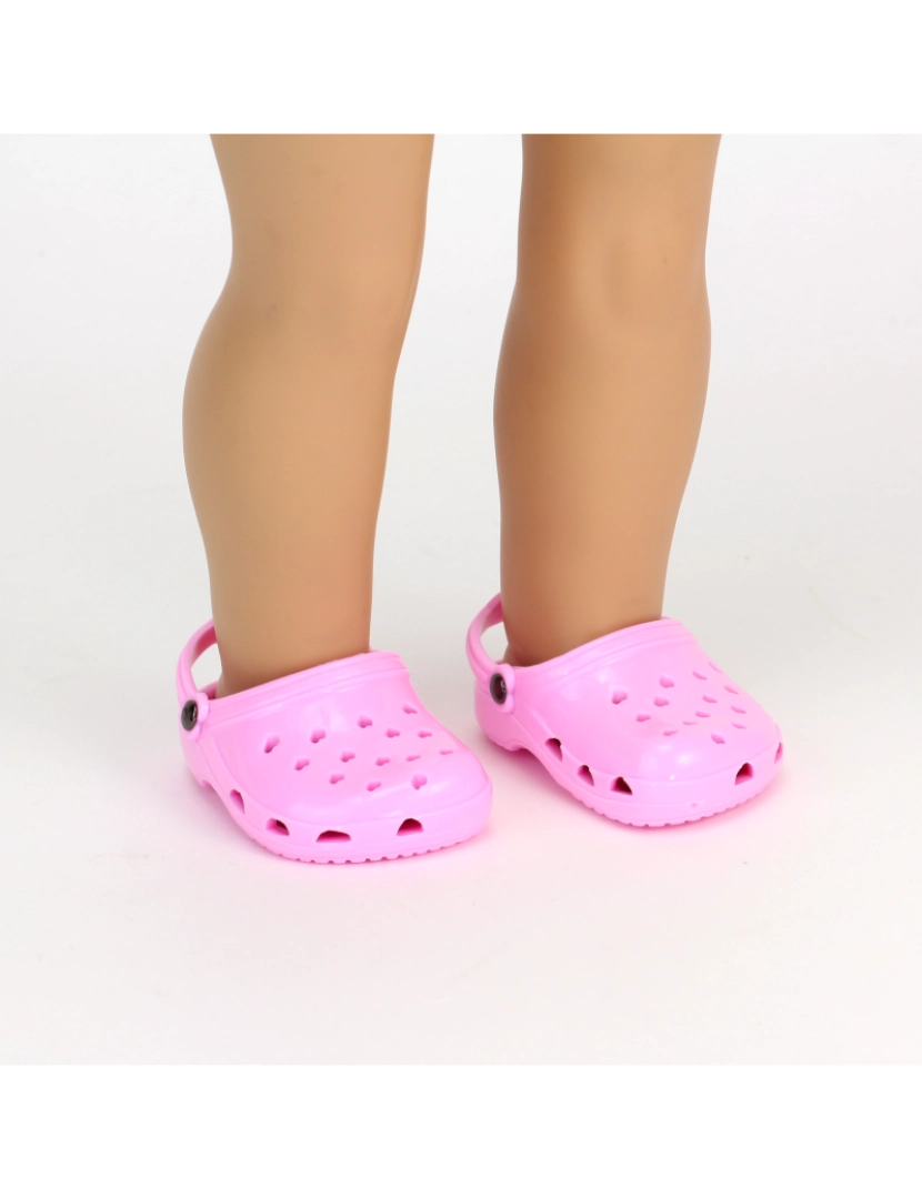 imagem de Sophia's por Teamson Crianças Clog Sandal Shoes acessório para 18" bonecas, rosa claro2