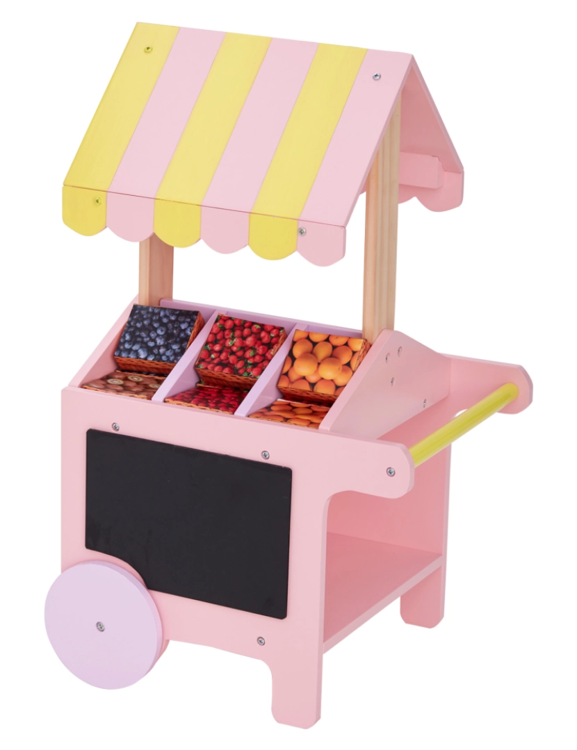 Olivia's Little World - Olivia's Little World - Modern Nordic Princess Doll Pastry Cart com caixas de frutas