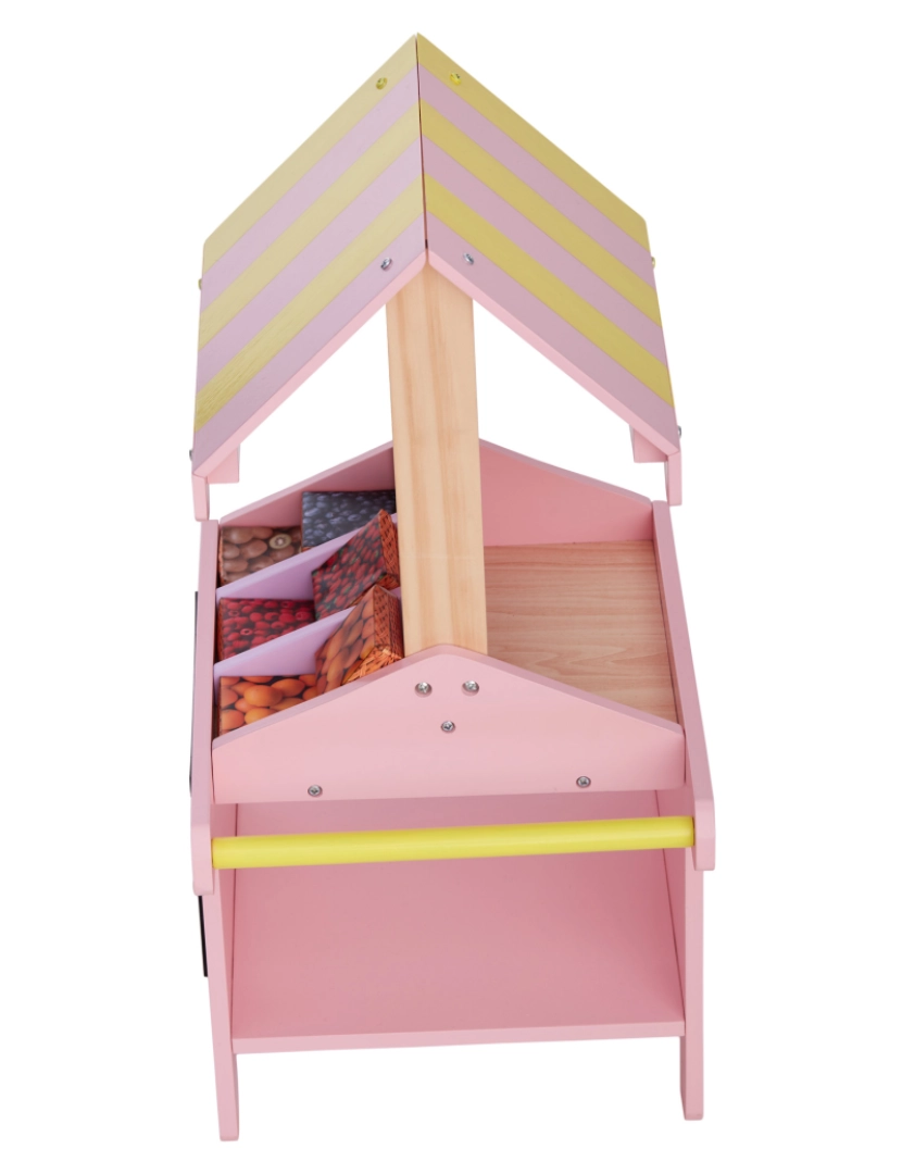 imagem de Olivia's Little World - Modern Nordic Princess Doll Pastry Cart com caixas de frutas4