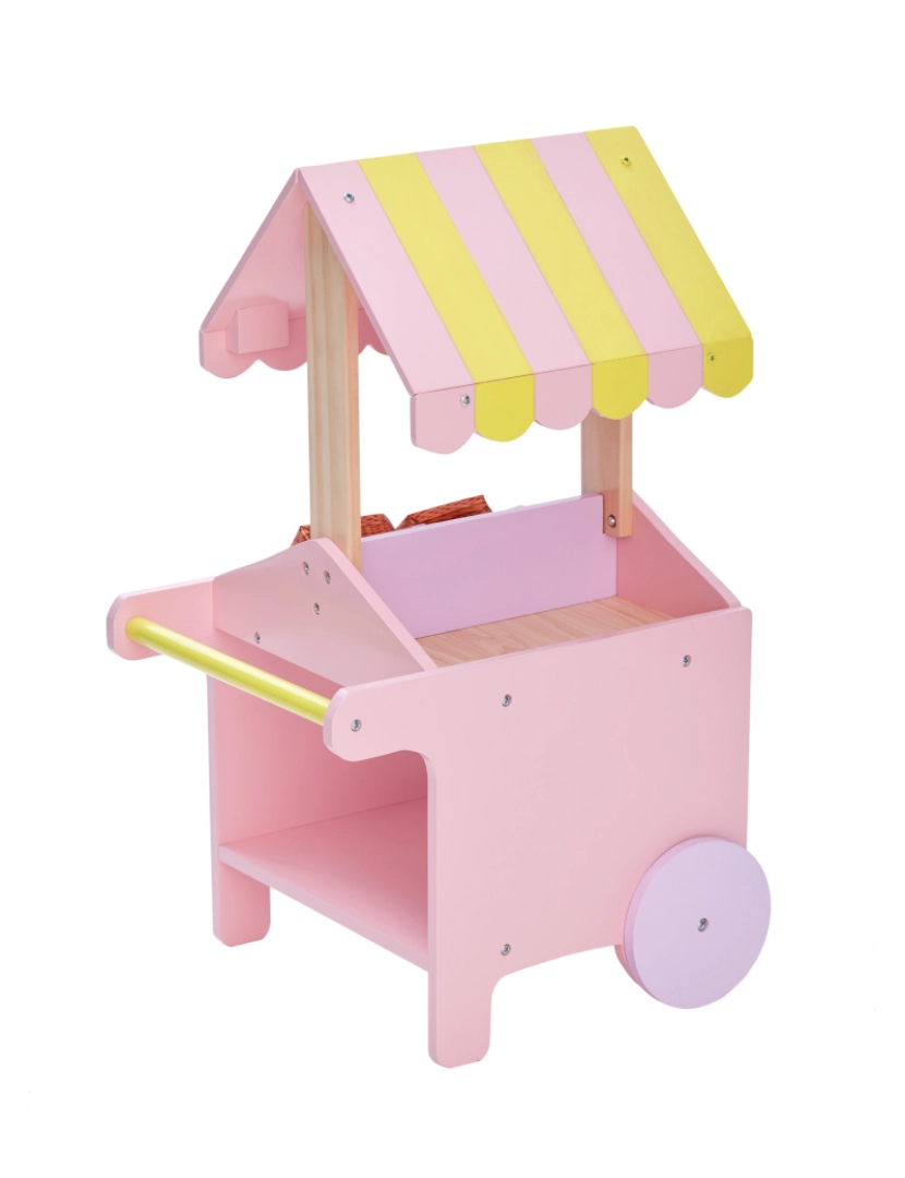 imagem de Olivia's Little World - Modern Nordic Princess Doll Pastry Cart com caixas de frutas5