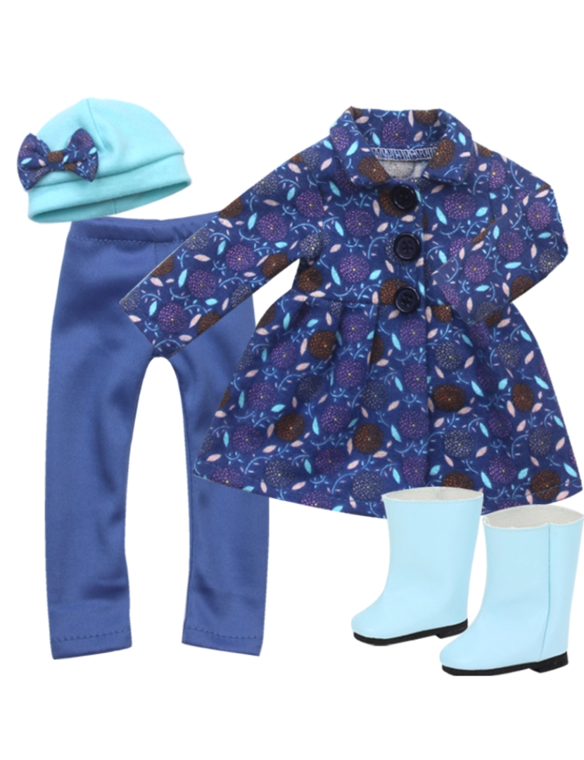 Sophias - Sophia's por Teamson Crianças Inverno Outfit com botas para 14.5" Bonecas, Azul