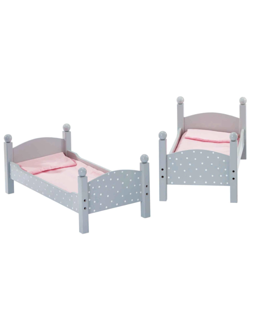 imagem de Olivia's Little World Polka Dots Princess Double Bunk Bed For 18" Dolls, Gray5