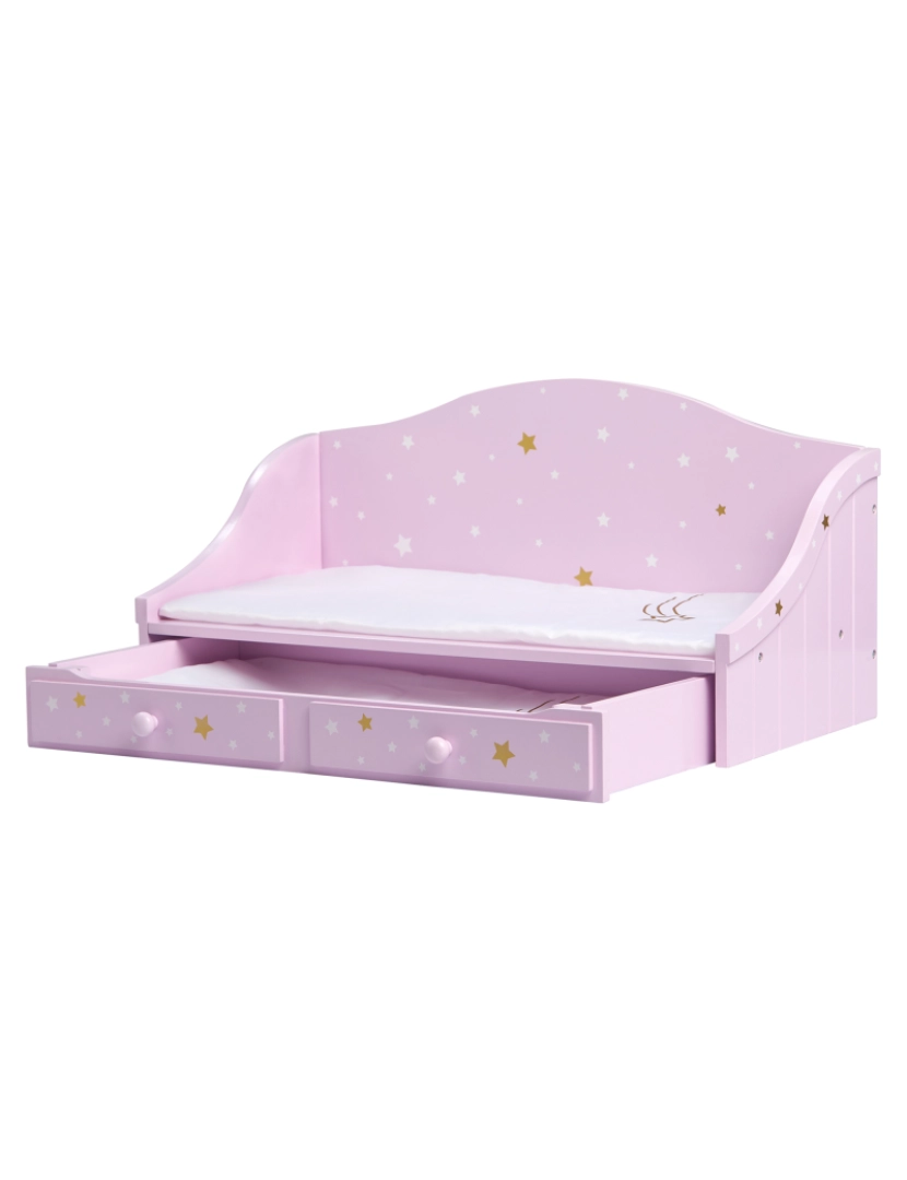 imagem de Olivia's Little World - Twinkle Stars Princess 18" Doll Trundle Cama4