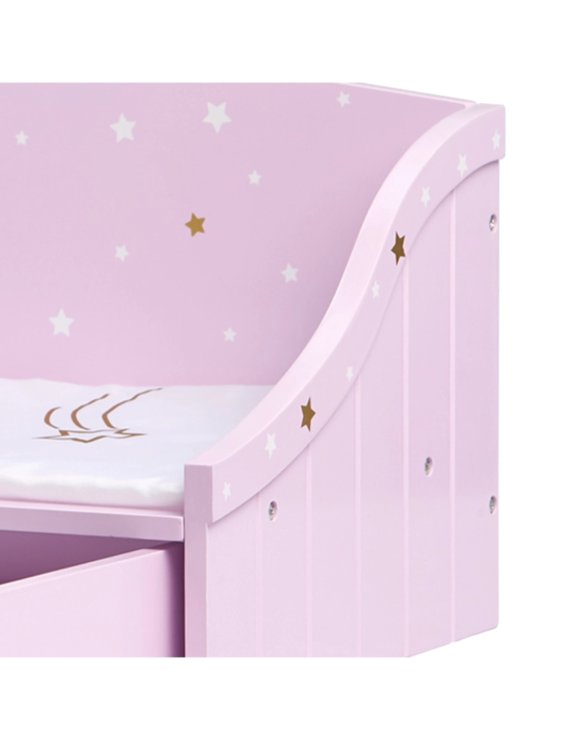 imagem de Olivia's Little World - Twinkle Stars Princess 18" Doll Trundle Cama5