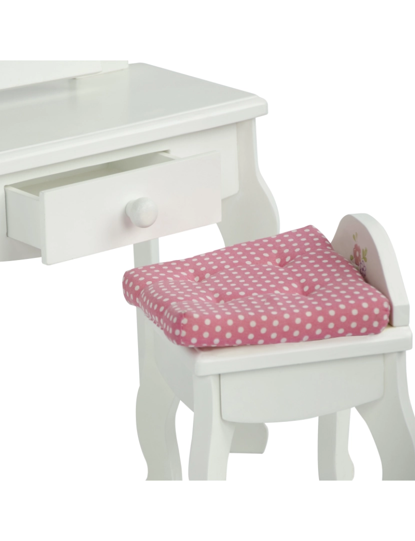 imagem de Olivia's Little World - Little Princess 18" Doll Vanity Table & Stool Conjunto4