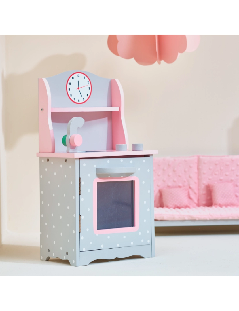 imagem de O Pequeno Mundo de Olivia - Polka Dots Princesa 18" Doll Sweet Kitchen - Grey2