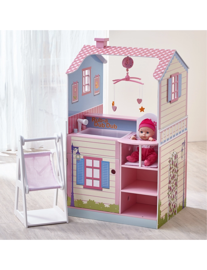 imagem de Olivia's Little World - Olivia's Classic Doll Changing Station Dollhouse-Pink3