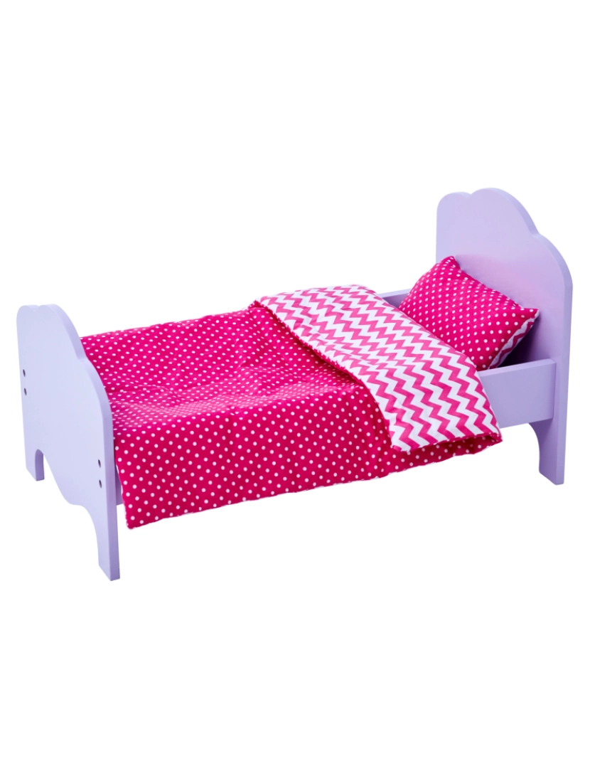 imagem de Olivia's Little World 18" Doll Classic Purple & Bedding Conjunto de Chevron1