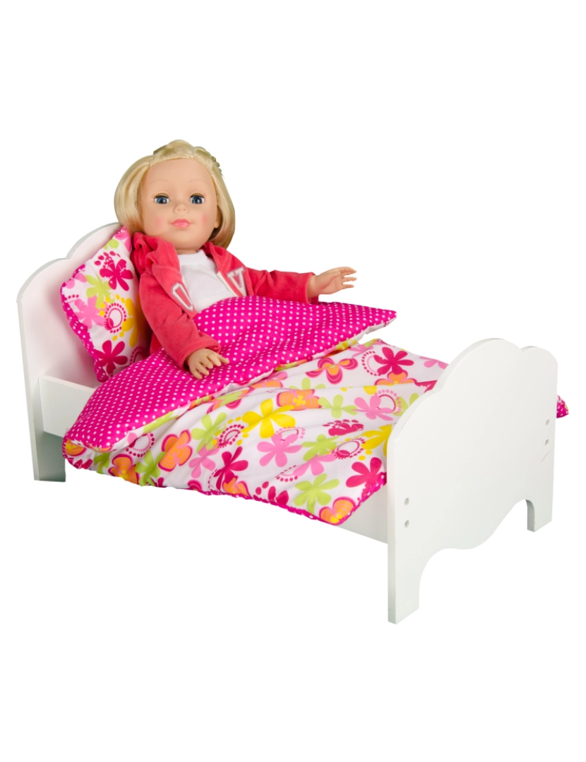 imagem de Olivia's Little World - Little Princess 18" Doll Bedding - Flores de verão2