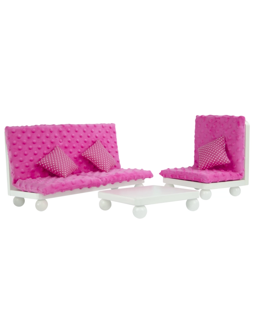 Olivia's Little World - Olivia's Little World - Little Princess 18" Doll Pink Lounge Set