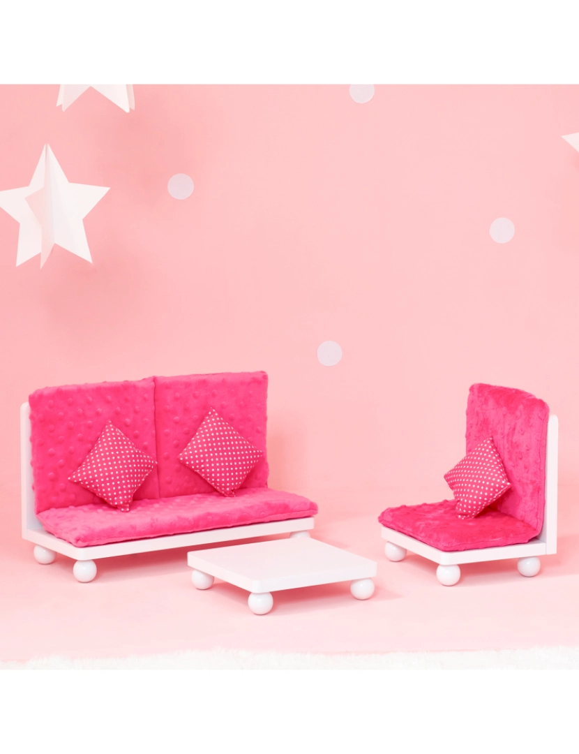 imagem de Olivia's Little World - Little Princess 18" Doll Pink Lounge Set2