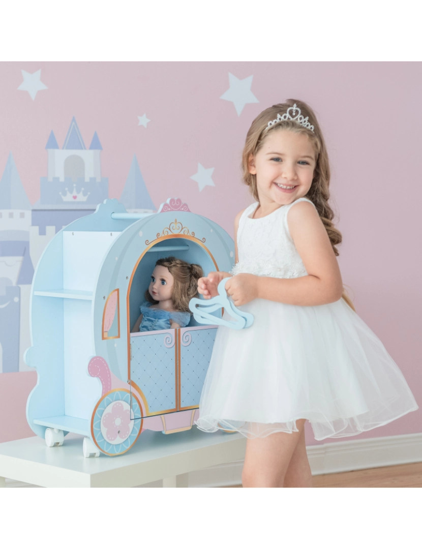 imagem de Olivia's Little World - Princesa Abóbora Carriage com Closet e vestido2