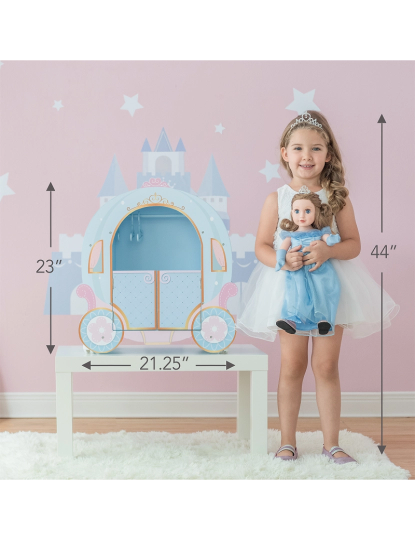 imagem de Olivia's Little World - Princesa Abóbora Carriage com Closet e vestido4