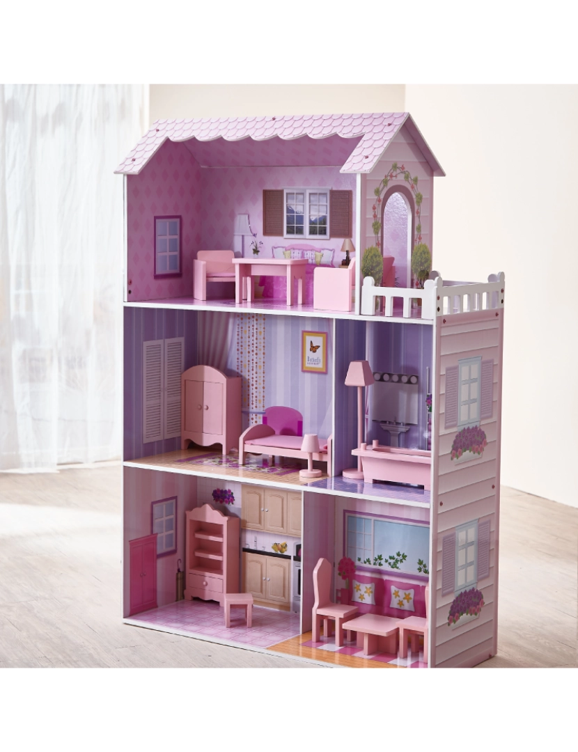 imagem de Olivia's Little World Dreamland Tiffany Dollhouse com 12 Acessórios3