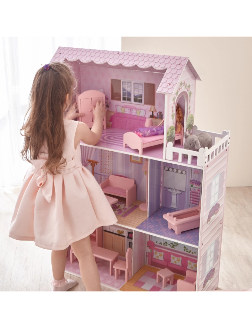 imagem de Olivia's Little World Dreamland Tiffany Dollhouse com 12 Acessórios4