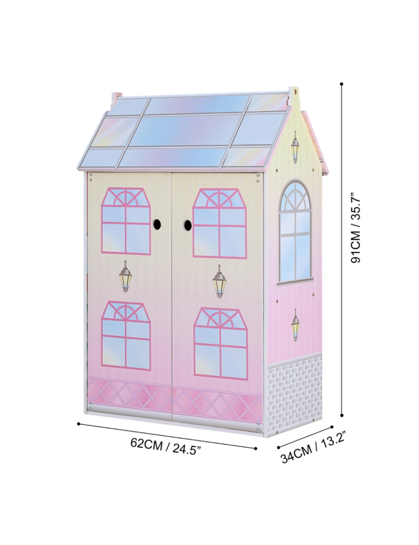imagem de Olivia's Little World Dreamland Glasshouse 12" Doll House, Multi-Color4