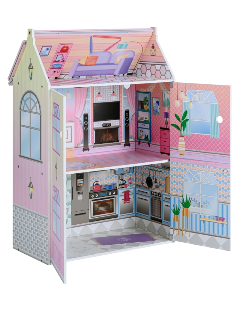 imagem de Olivia's Little World Dreamland Glasshouse 12" Doll House, Multi-Color7
